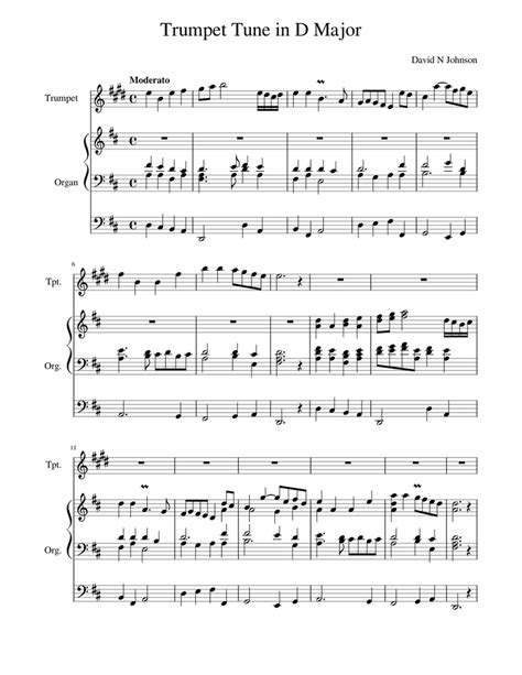 david johnson trumpet tune sheet music Kindle Editon