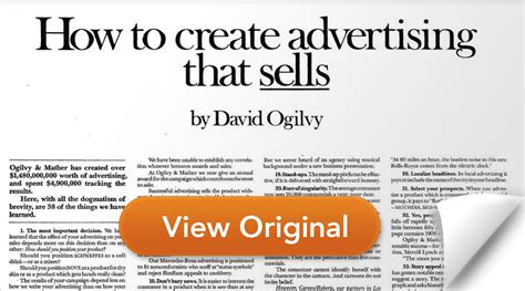 david ogilvy how to create advertising that sells copy pdf Doc