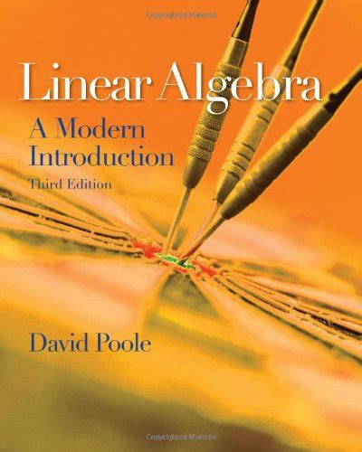 david poole linear algebra a modern introduction 3rd edition brooks col e cengage learning Doc