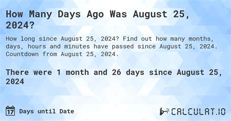 days until august 23 2024