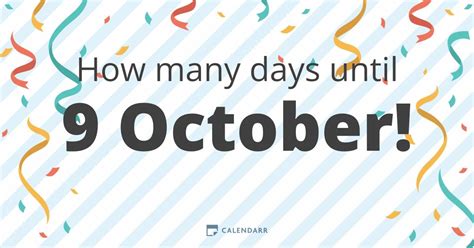 days until oct 5