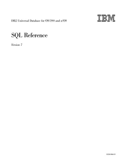 db2 sql reference guide Epub