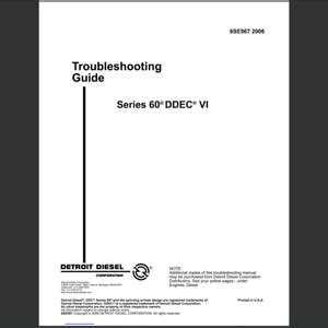 ddec v 6se570 troubleshooting manual Reader