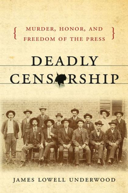 deadly censorship murder honor and freedom of the press Reader