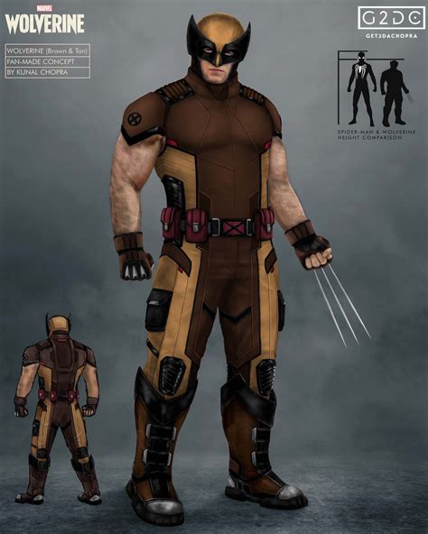 deadpool and wolverine brown suit