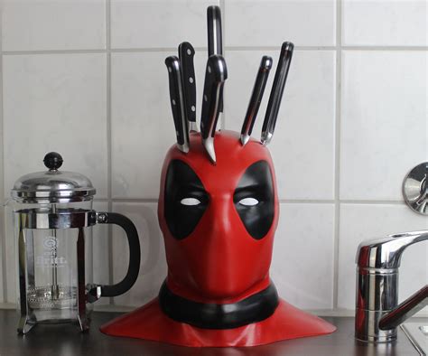 deadpool knife block