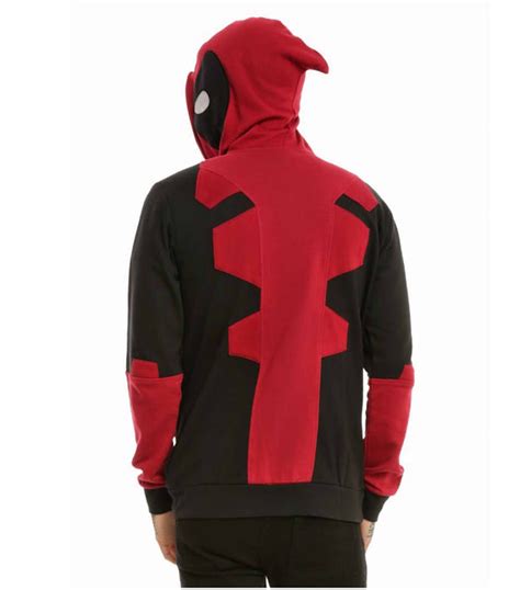 deadpool zip up hoodie