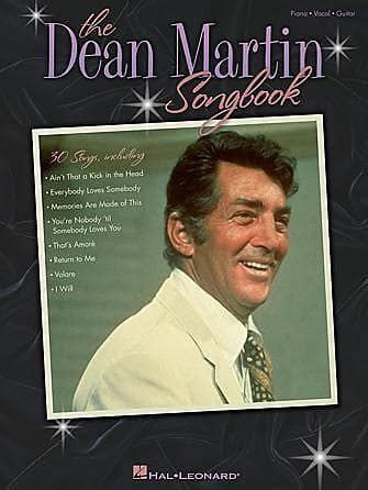 dean martin songbook piano or vocal or guitar artist songbook Epub