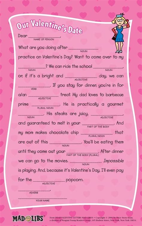 dear valentine letters mad libs mad libs junior PDF