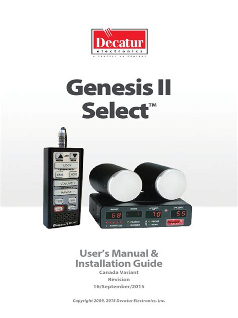 decatur genesis ii user manual Doc