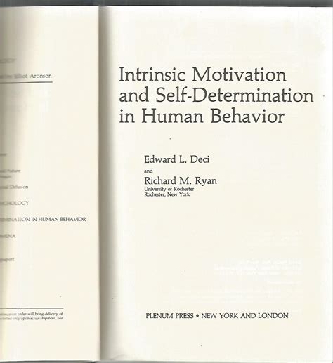 deci and ryan 1985 intrinsic motivation