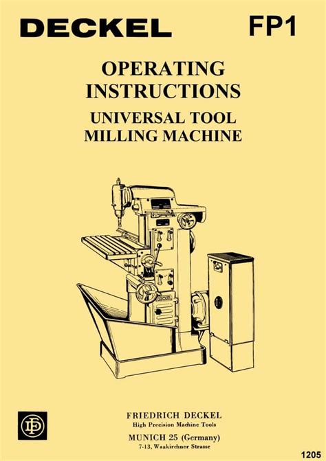 deckel fp1 parts manual user guide Epub