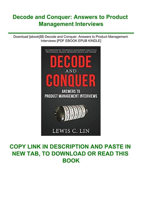 decode conquer answers management interviews Ebook Epub