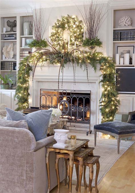 decorate the mantel for christmas