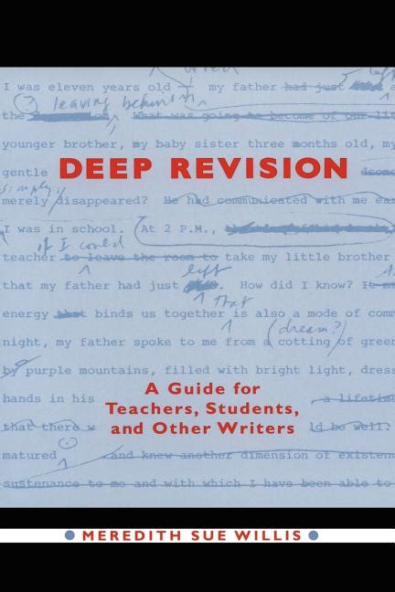 deep revision a guide for teachers students and other writers Reader