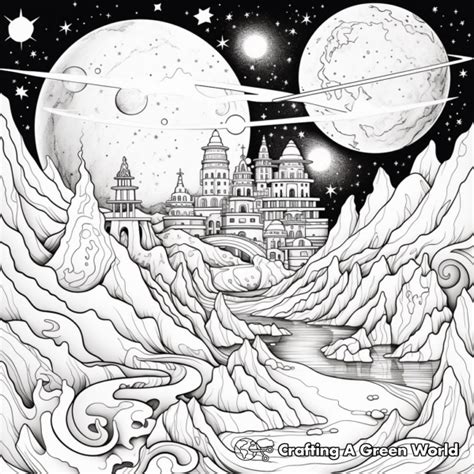 deep space coloring book bundle Reader