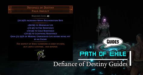 defiance of destiny poe