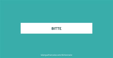 define bitte