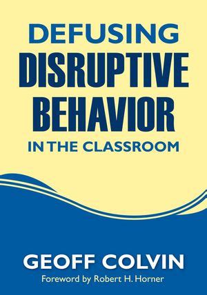 defusing disruptive behavior classroom geoffrey Doc