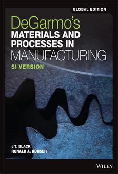 degarmos materials processes manufacturing black Ebook Kindle Editon