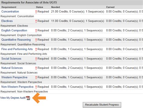 degree audit uf