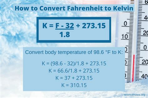 degrees fahrenheit to kelvin