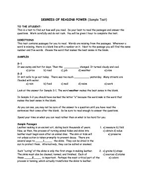degrees_of_reading_power_worksheets Ebook Kindle Editon