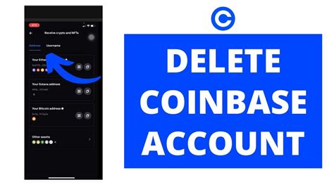 delete a coinbase account