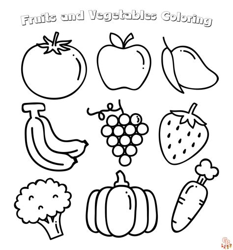 delicious fruits vegetables coloring book Reader