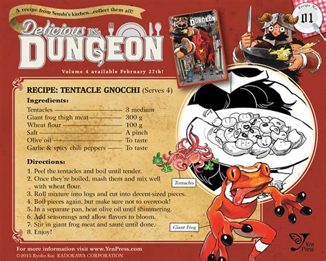 delicious in dungeon recipes