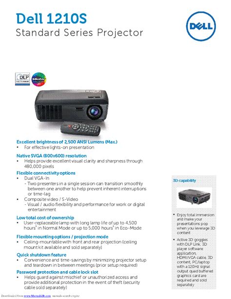 dell 1210s projector service manual Doc