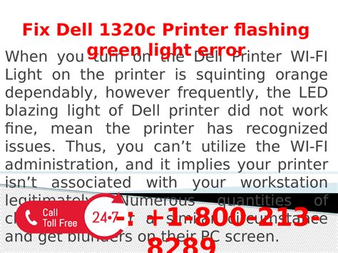 dell 1320c printer error light blinking Epub