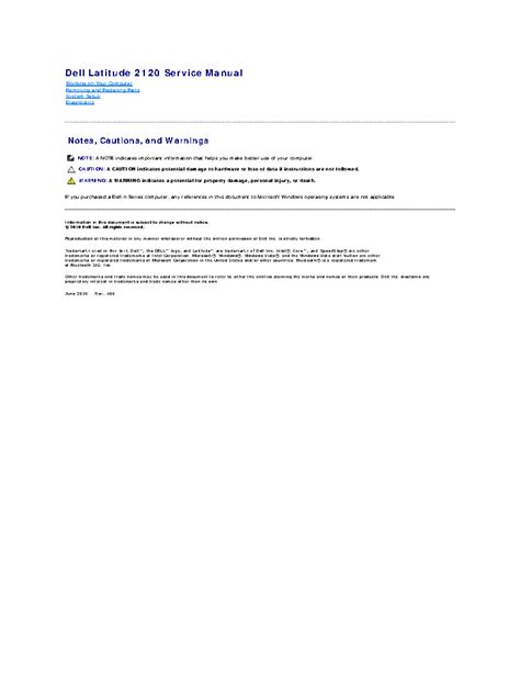 dell 2120 service manual PDF