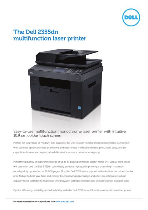 dell 2335dn multifunction laser printer manual Epub