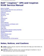 dell 9100 service manual documentation Kindle Editon