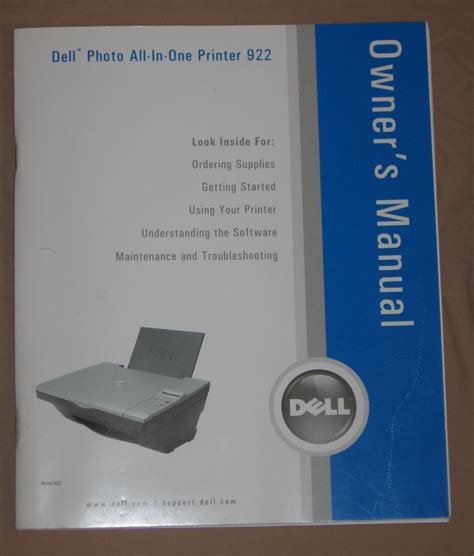 dell 922 photo all in one printer user guide Epub