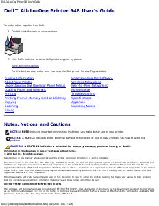 dell 948 printer manual Epub