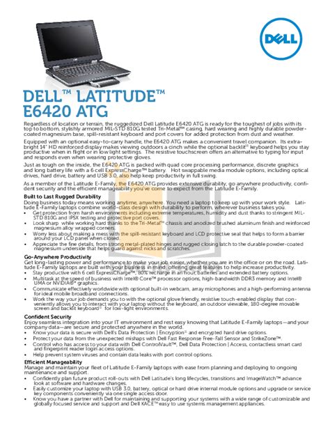 dell e6420 technical manual Reader