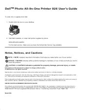 dell photo 926 printer user guide Doc