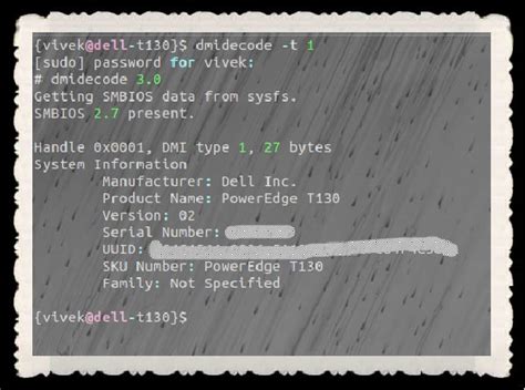 dell service tag command line linux PDF