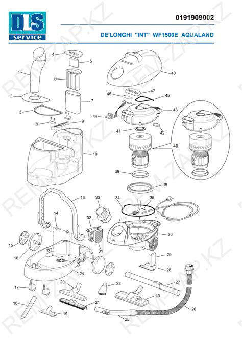 delonghi wf1500e aqualand parts manual user guide Reader