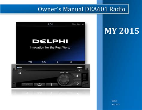 delphi radio user manuals Doc