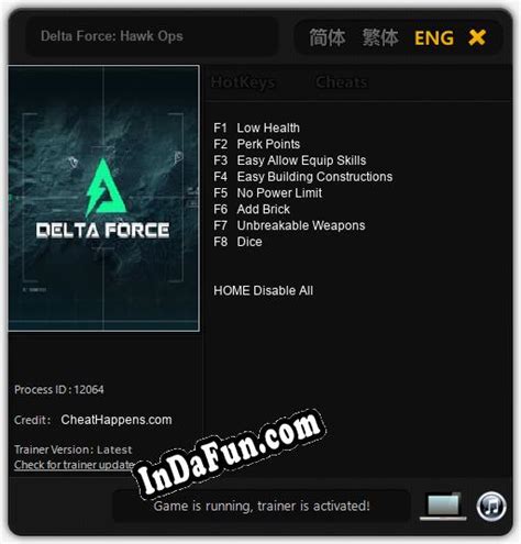 delta force hawk ops cheats