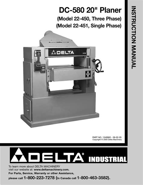 delta planer pdf manual model 22 580 Kindle Editon