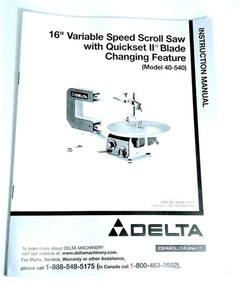 delta scroll saw manual Kindle Editon