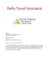 delta travel insurance