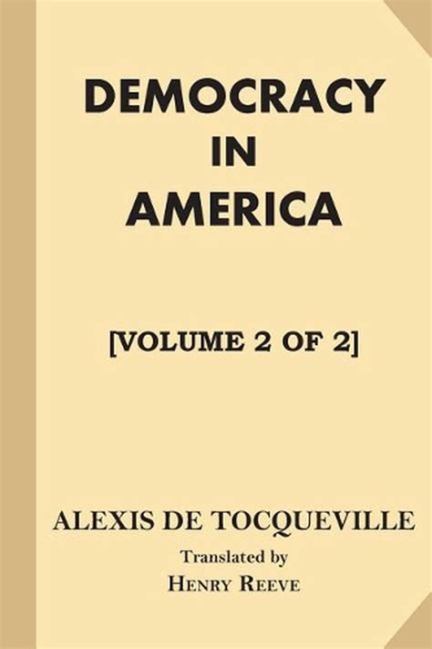 democracy america volumes alexis tocqueville PDF