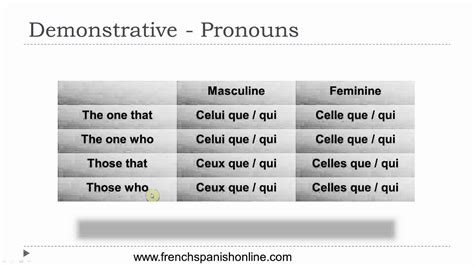 demonstrative pronouns french