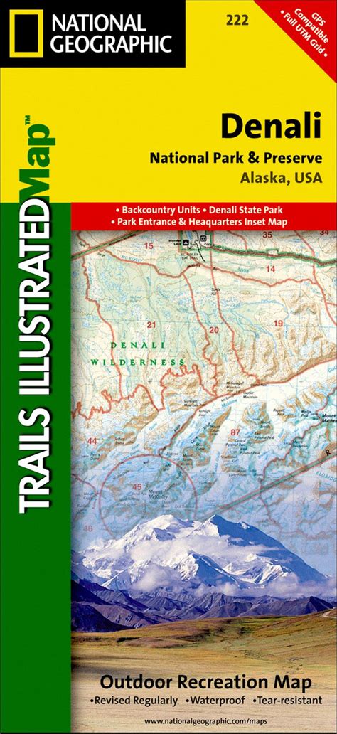 denali national park and preserve national geographic trails illustrated map Epub