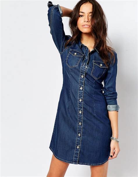 denim shirt dress women